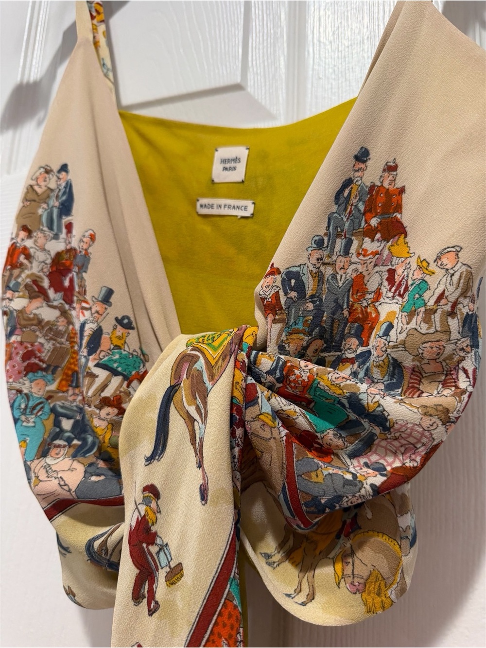 HERMÈS Paddock Silk Top